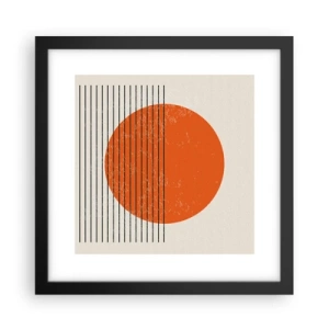 Plakat w czarnej ramie - Zawsze słońce - 30x30 cm