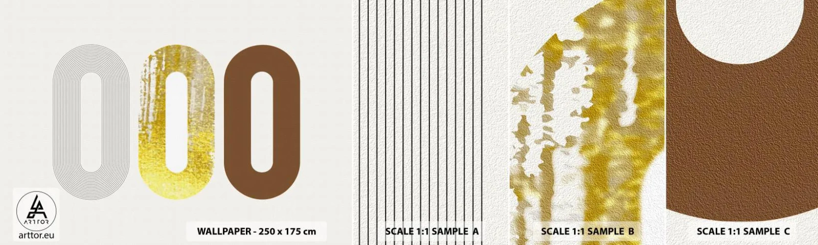 Fototapeta Próbka Samoprzylepna Deluxe Sticker - Ooo! - Abstrakcja, Sztuka, Nowoczesny Wzór - 100x30 cm