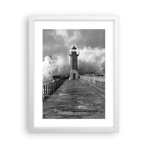 Plakat w białej ramie - Nieustraszona - 30x40 cm