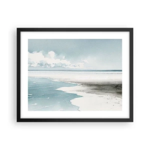 Plakat w czarnej ramie - Łagodny przypływ - 50x40 cm