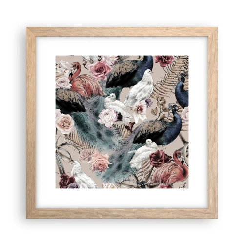 Plakat w ramie jasny dąb - W pałacowym ogrodzie - 30x30 cm