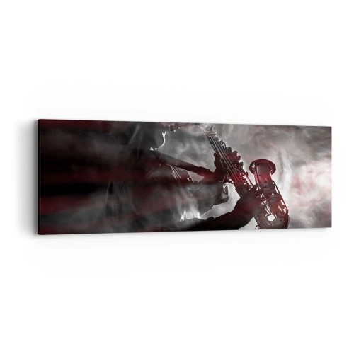 Obraz na płótnie - W oparach jazzu - 90x30 cm