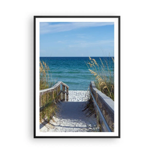 Plakat w czarnej ramie - W słońcu, na wietrze - 70x100 cm