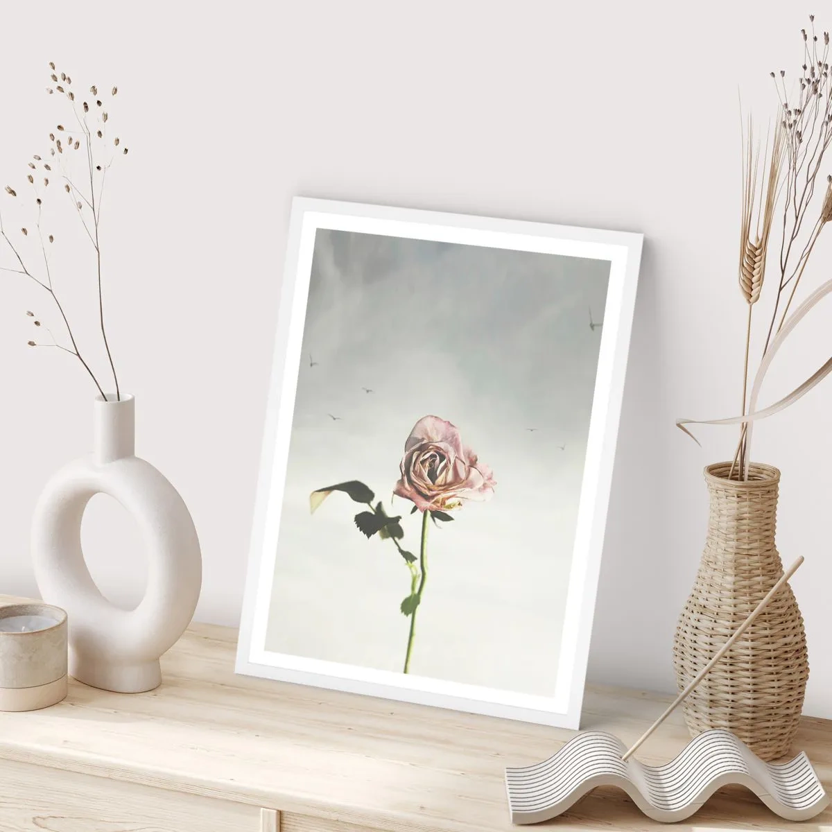 Plakat w białej ramie - Powitanie wiosny - 50x70 cm