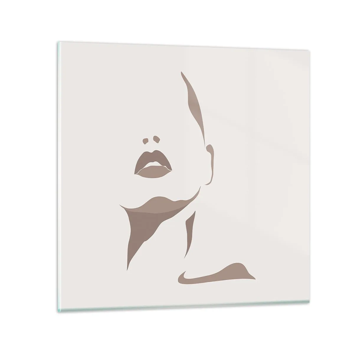 Obraz na szkle - Stworzona ze światła i cienia - 40x40 cm