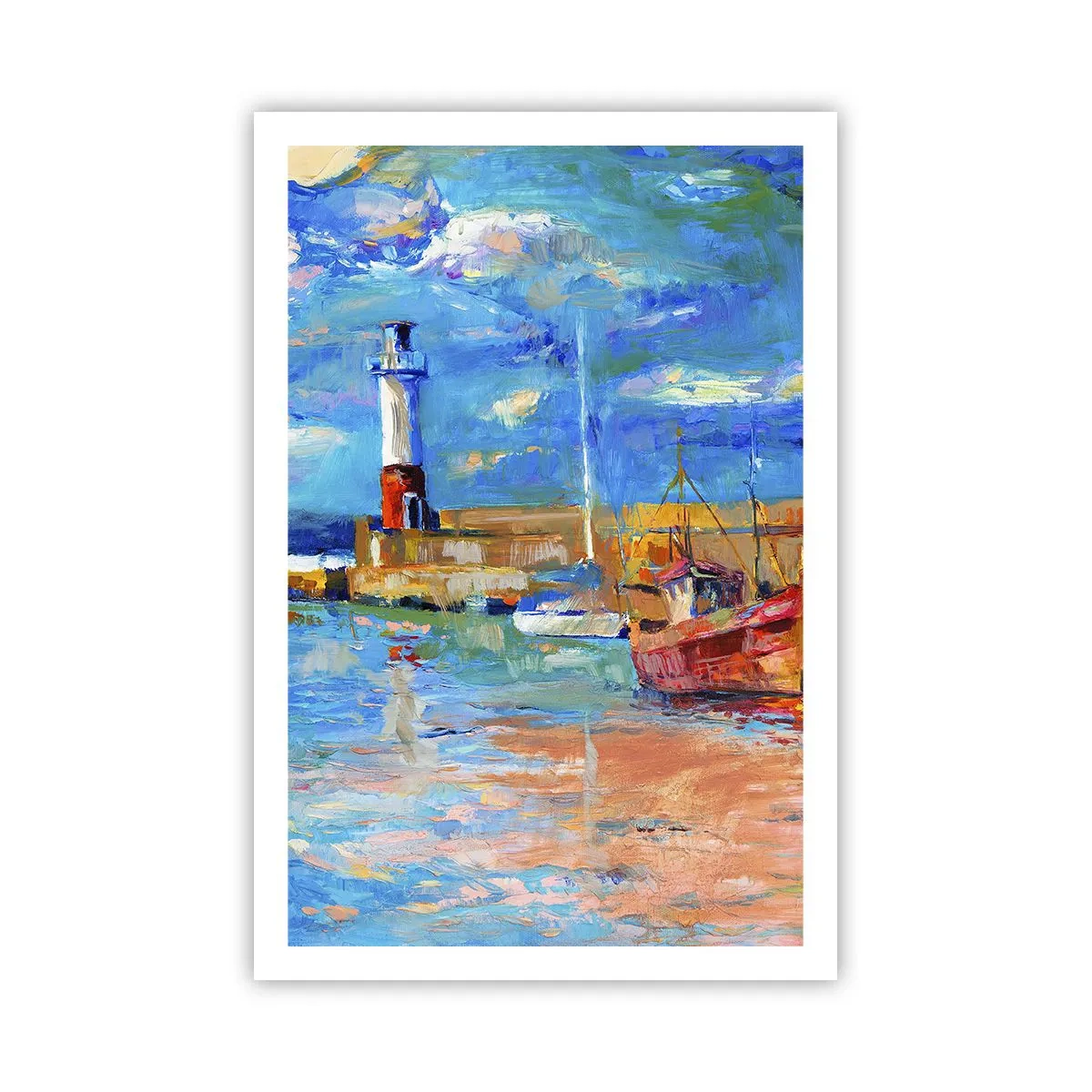 Plakat - Popołudnie w tęczowej zatoce - 61x91 cm