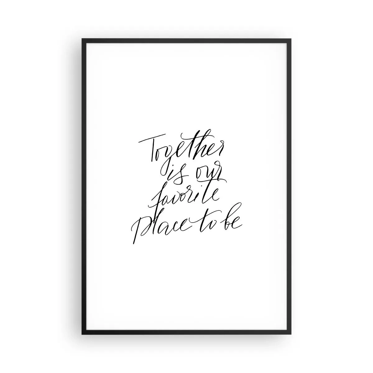 Plakat w czarnej ramie - Też to czujesz? - 70x100 cm