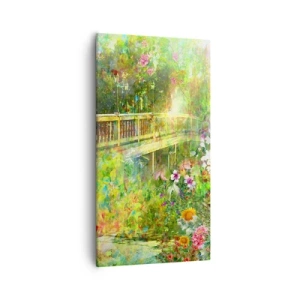 Obraz na płótnie - Mostek wiosennych westchnień - 55x100 cm