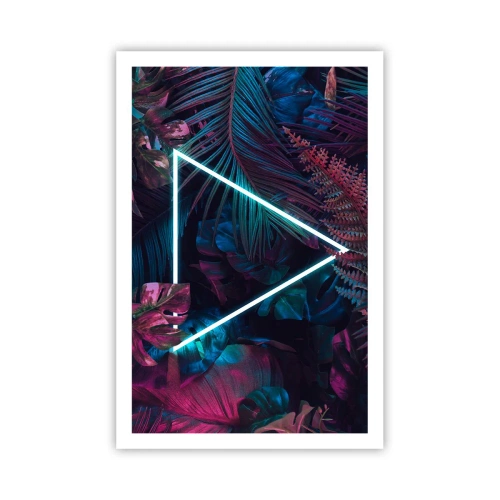 Plakat - Ogród w stylu disco - 61x91 cm