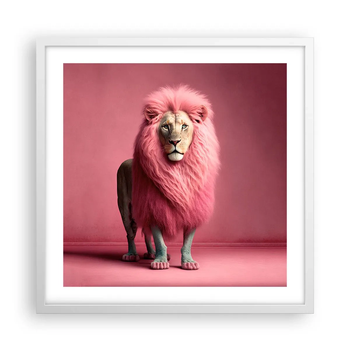 Plakat w białej ramie - I już się nie boisz - 50x50 cm