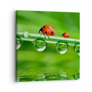 Obraz na płótnie - W drodze całe lato - 30x30 cm