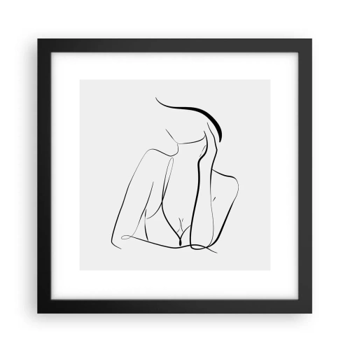 Plakat w czarnej ramie - Na fali marzeń - 30x30 cm