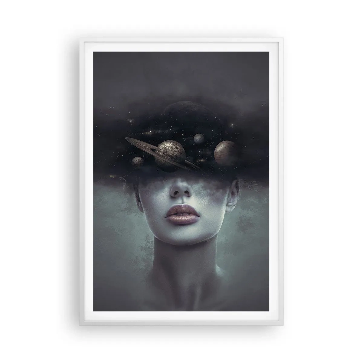 Plakat w białej ramie - A planety szaleją… - 70x100 cm