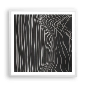 Plakat w białej ramie - Rytm i akcent - 60x60 cm