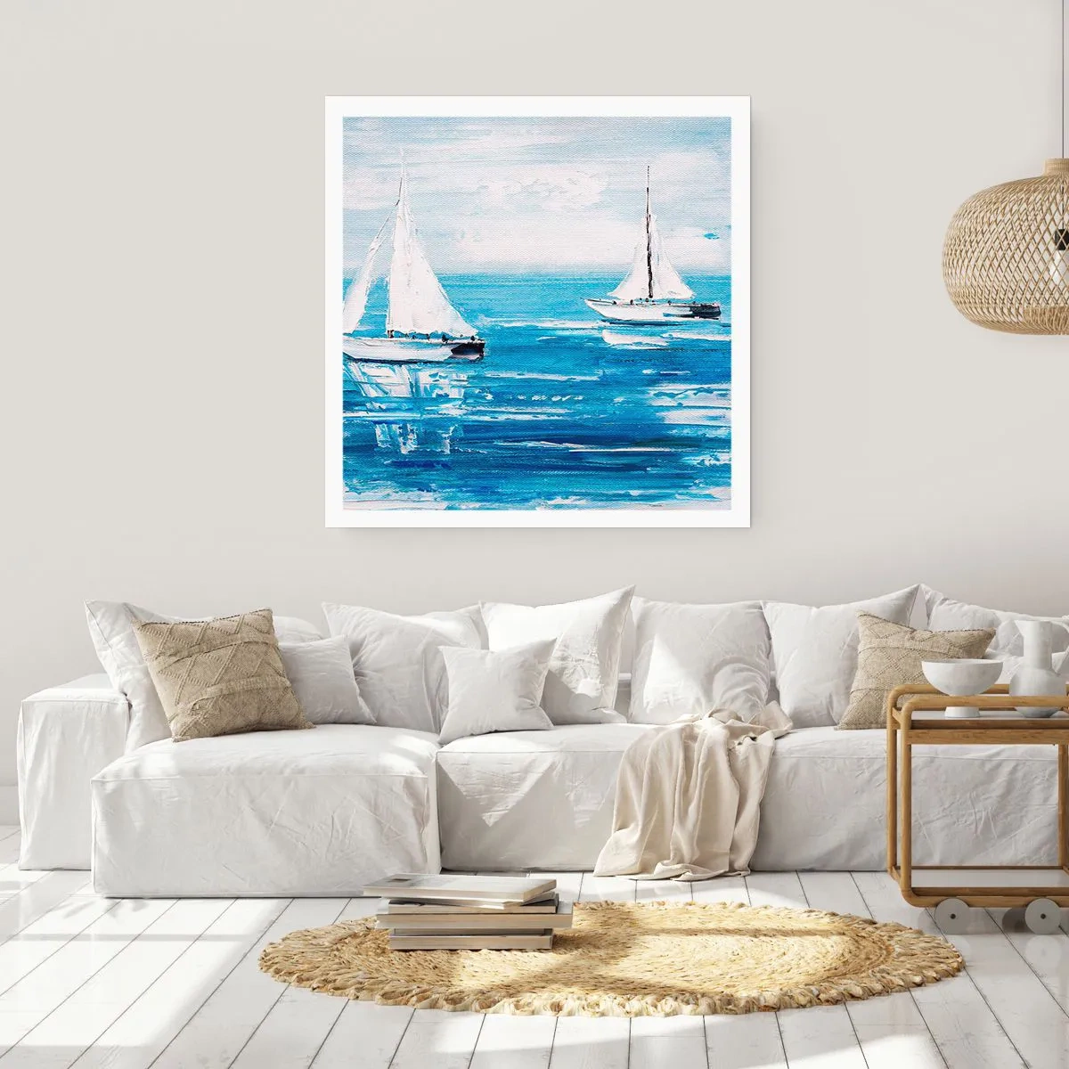 Plakat - Z przyjacielem u boku - 50x50 cm