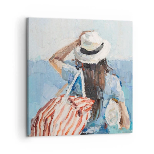 Obraz na płótnie - Witaj na wakacjach - 50x50 cm