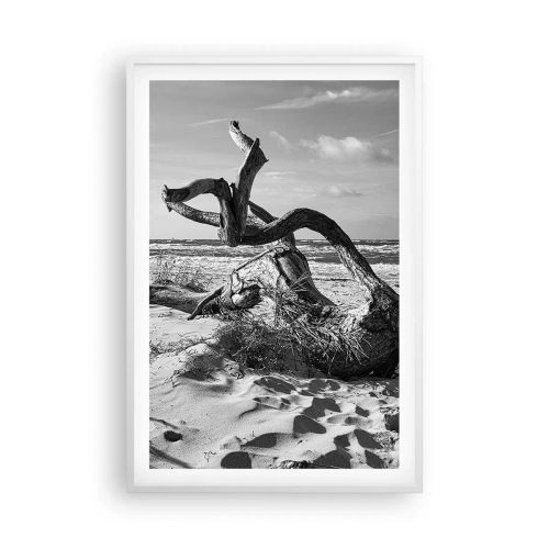 Plakat w białej ramie - Morska rzeźba - 61x91 cm