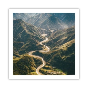 Plakat - Prosto z serca gór - 60x60 cm