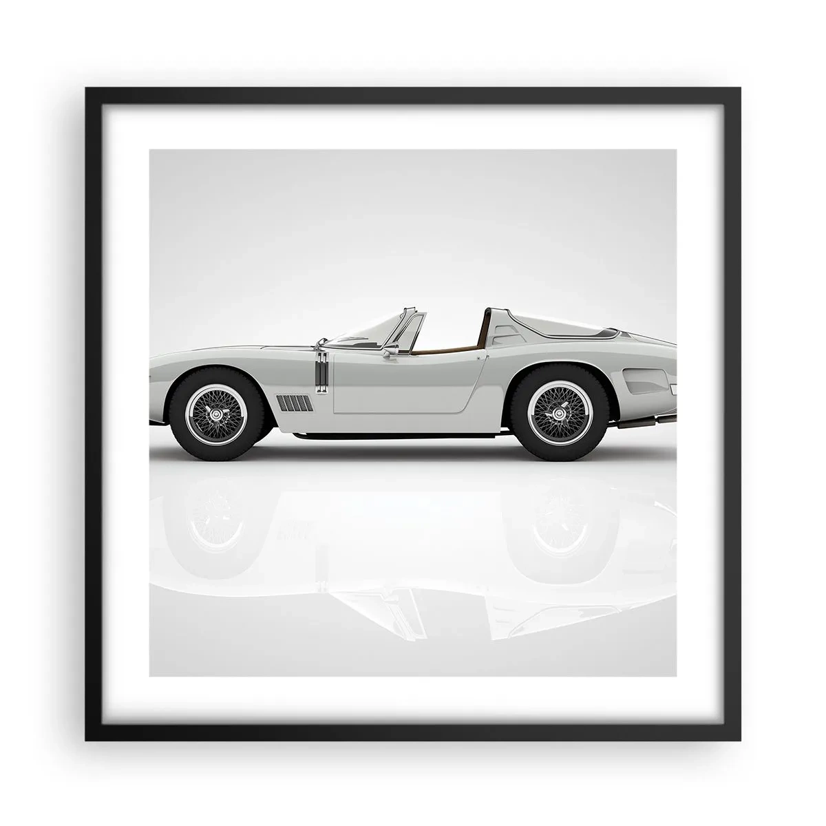 Plakat w czarnej ramie - Obietnica zabawy - 50x50 cm