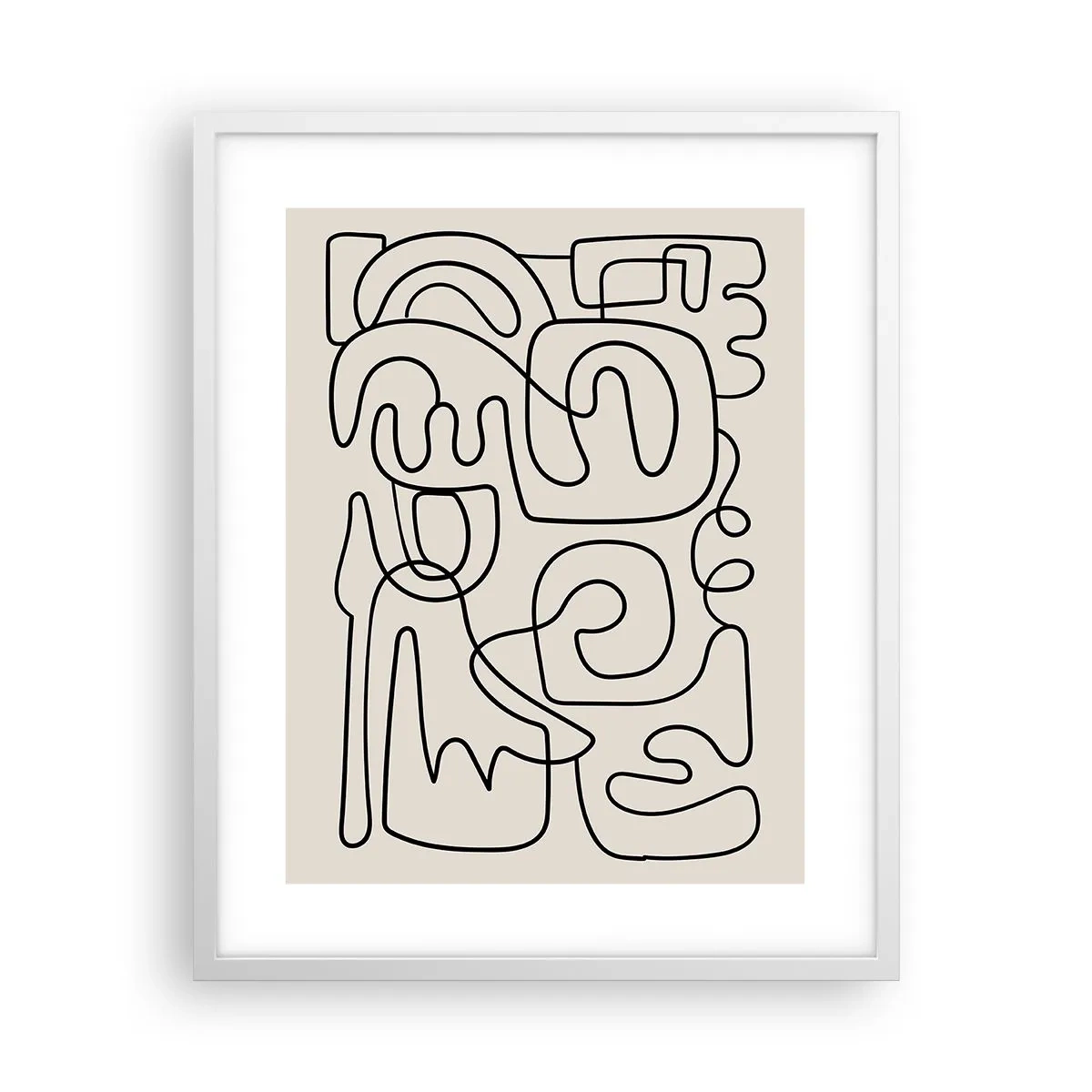 Plakat w białej ramie - Po śladzie - 40x50 cm