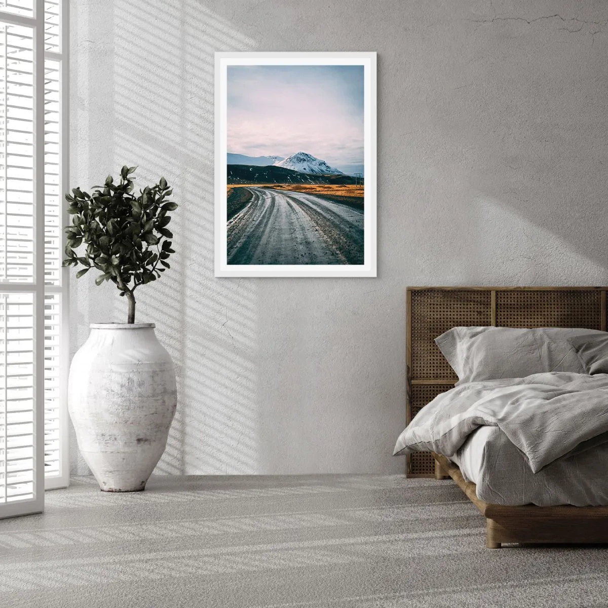 Plakat w białej ramie - W islandzkim klimacie - 30x40 cm