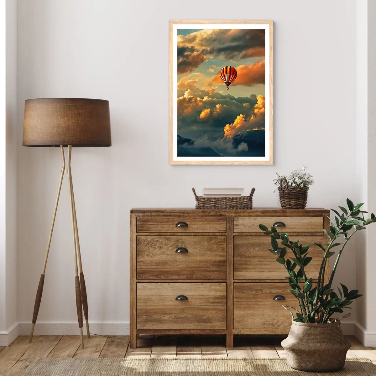 Plakat w ramie jasny dąb - Lecę, bo chcę - 30x40 cm
