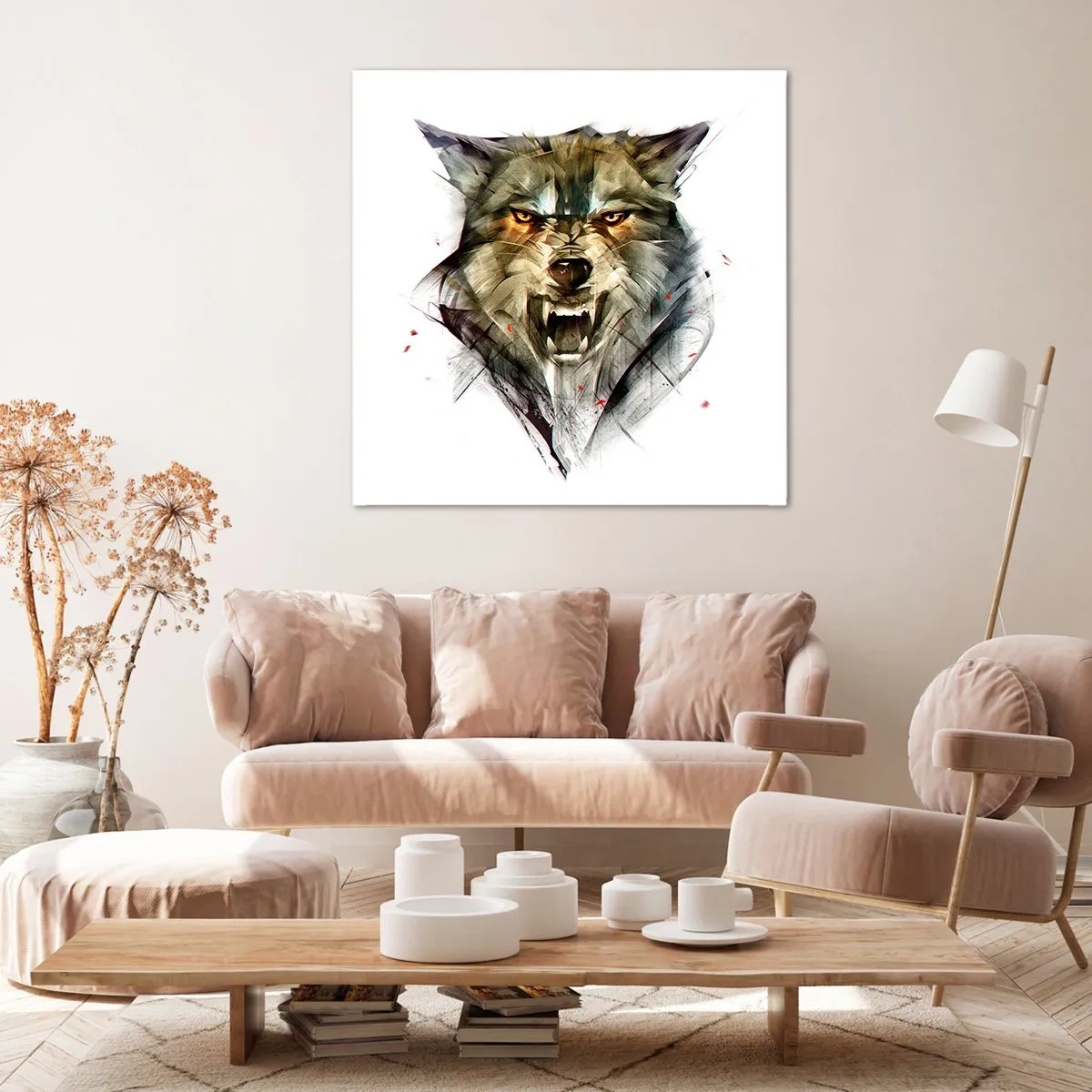 Obraz na płótnie - Ani kroku! - 60x60 cm