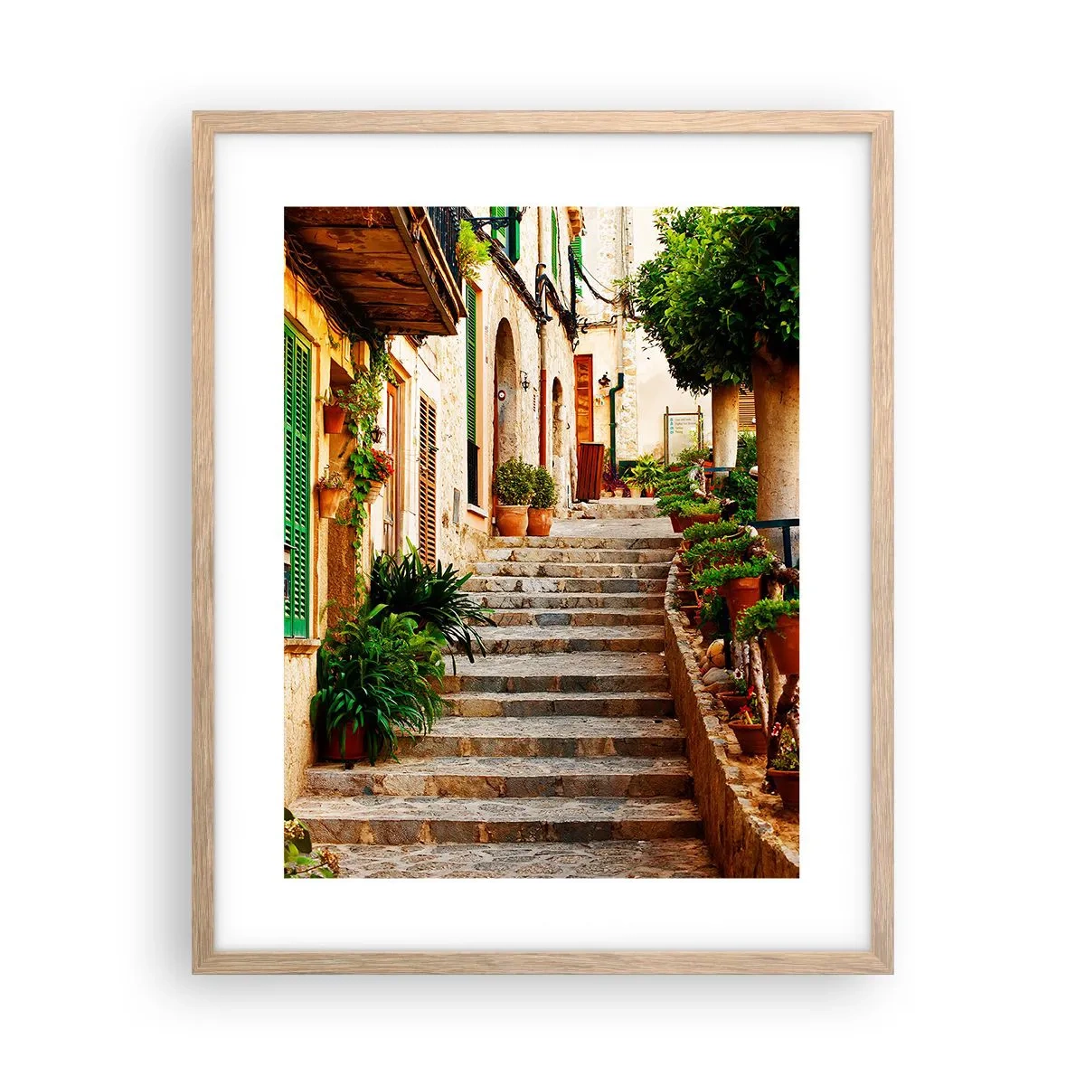 Plakat w ramie jasny dąb - Czar hiszpańskich wakacji - 40x50 cm