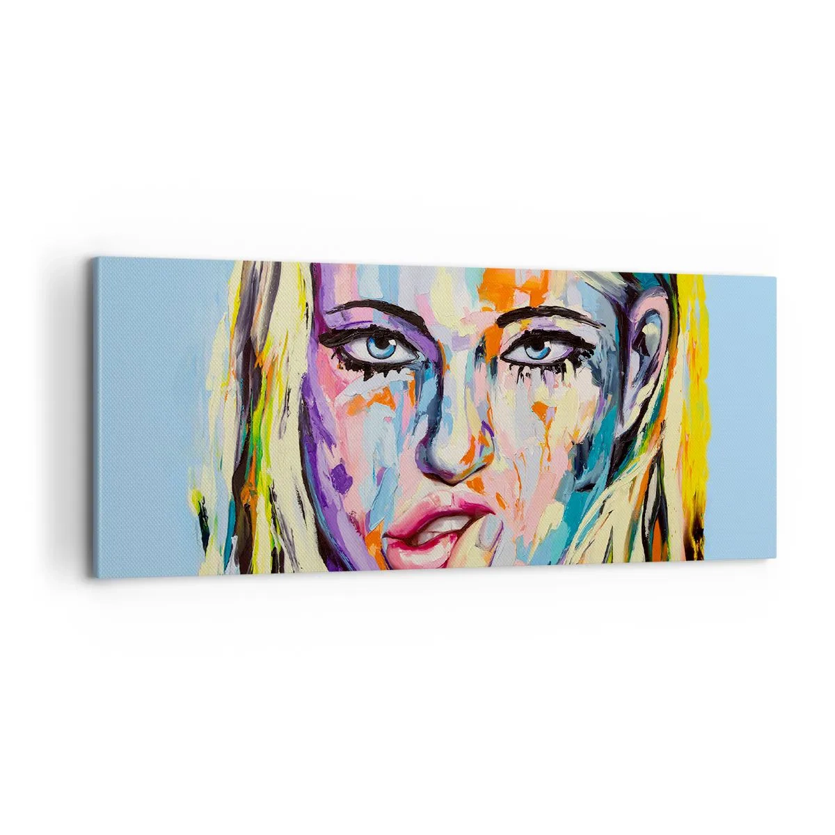 Obraz na płótnie - Spójrz jej prosto w oczy - 100x40 cm