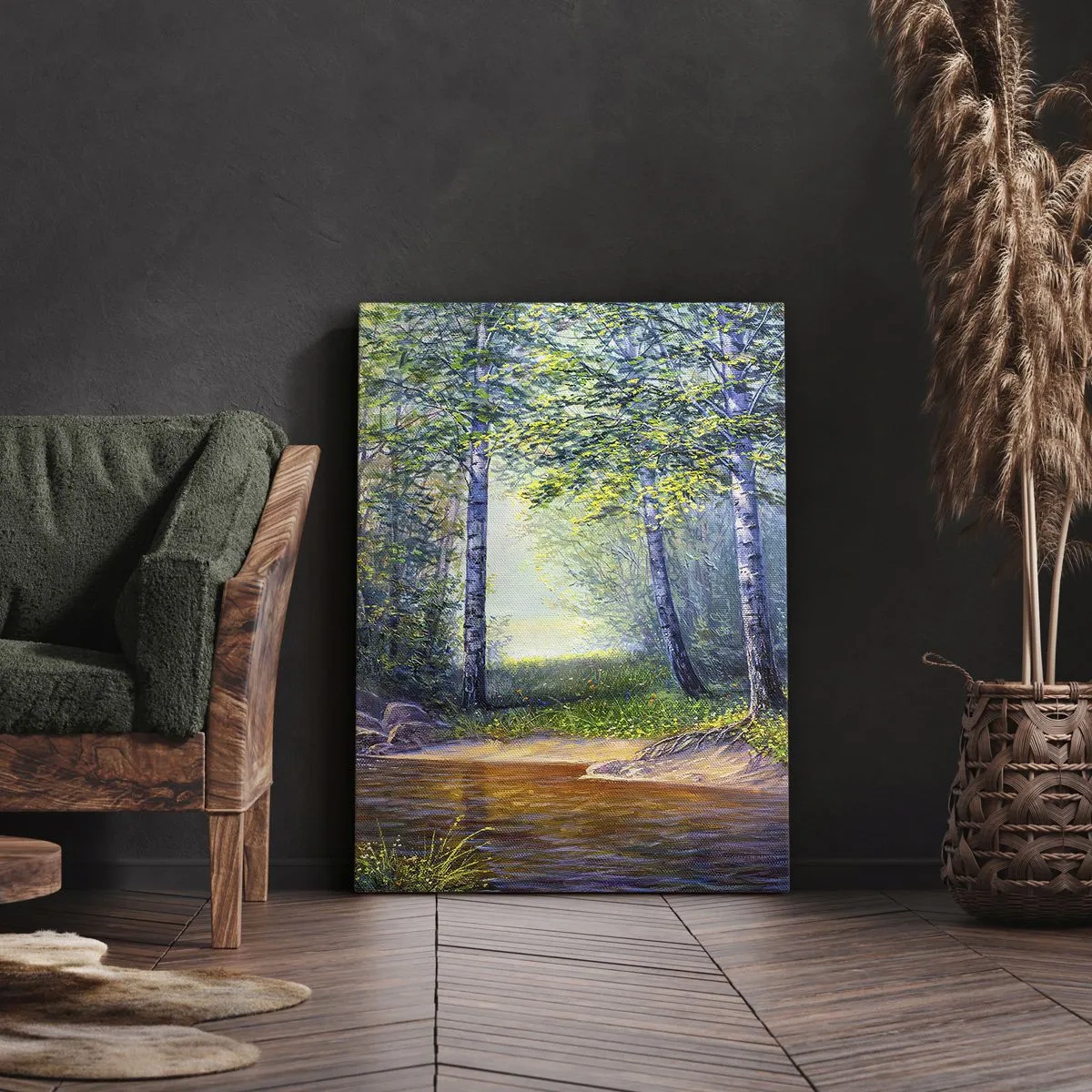 Obraz na płótnie - Sielankowa sceneria - 45x80 cm
