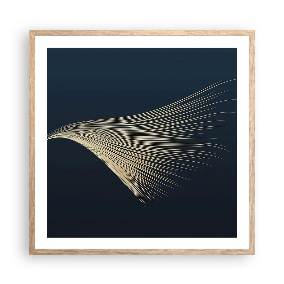 Plakat w ramie jasny dąb - Jak anioła włos - 60x60 cm