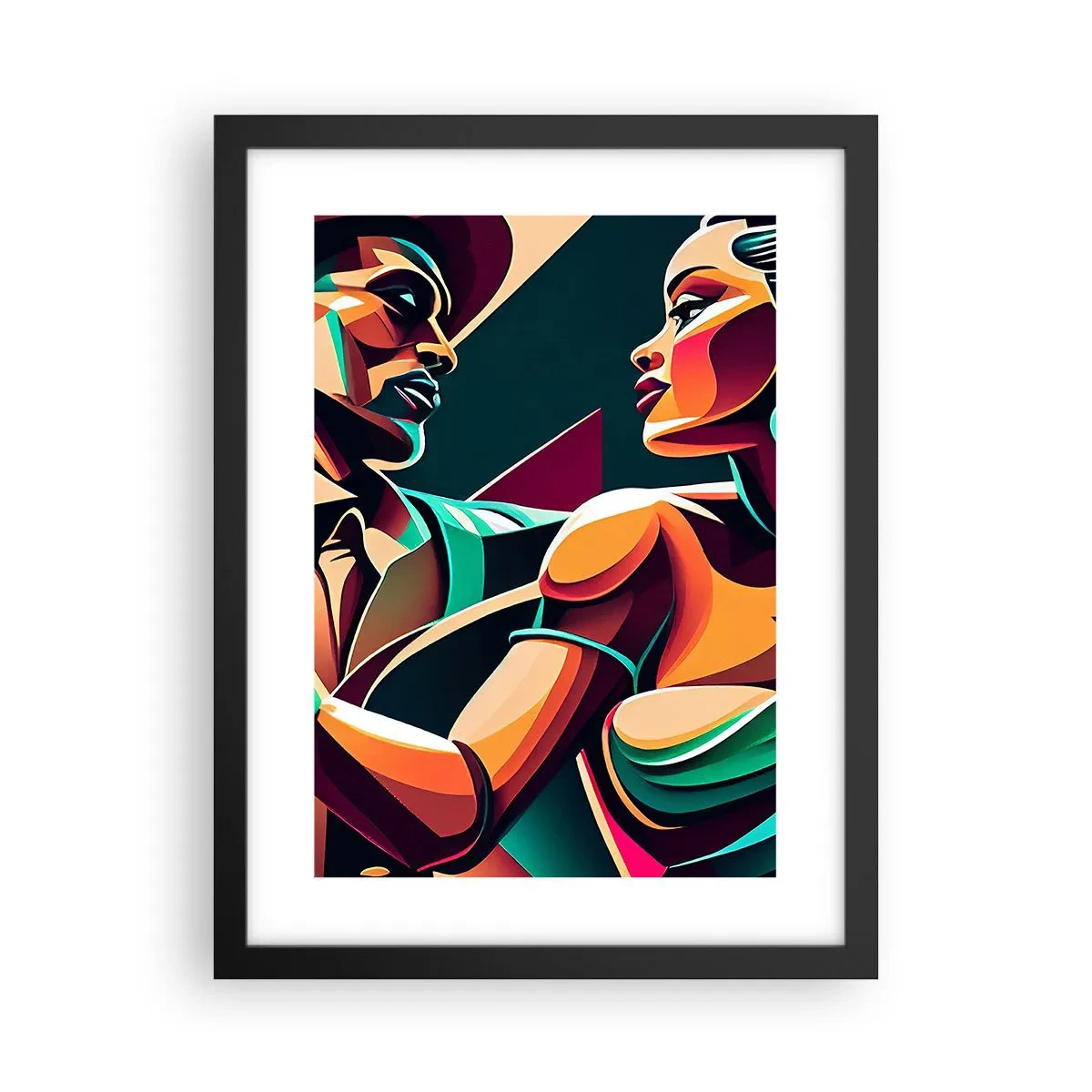 Plakat w czarnej ramie - W rytmie serca - 30x40 cm