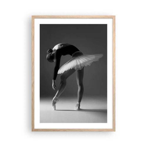 Plakat w ramie jasny dąb - Bella balerina - 50x70 cm