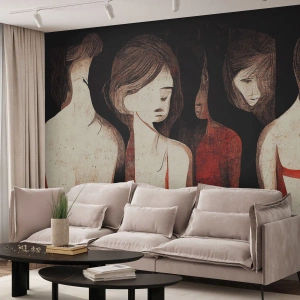 Fototapeta Samoprzylepna Deluxe Sticker - Madonny z ciemności - Kobiety, Sztuka, Smutek - 400x280 cm