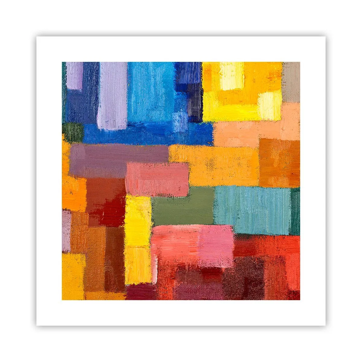 Plakat - Każdy inny, wszystkie barwne - 40x40 cm