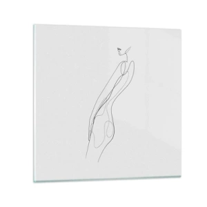 Obraz na szkle - Zaledwie obietnica - 30x30 cm