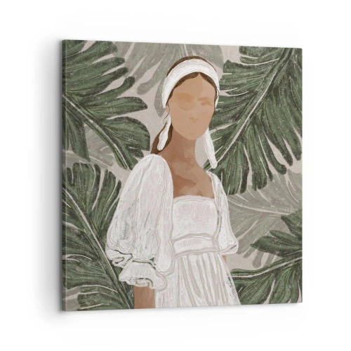 Obraz na płótnie - Portret egzotyczny - 60x60 cm