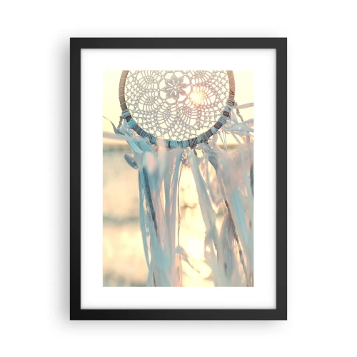 Plakat w czarnej ramie - Koronkowy totem - 30x40 cm