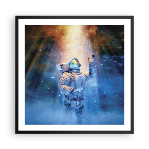 Plakat w czarnej ramie - Wreszcie u celu - 60x60 cm