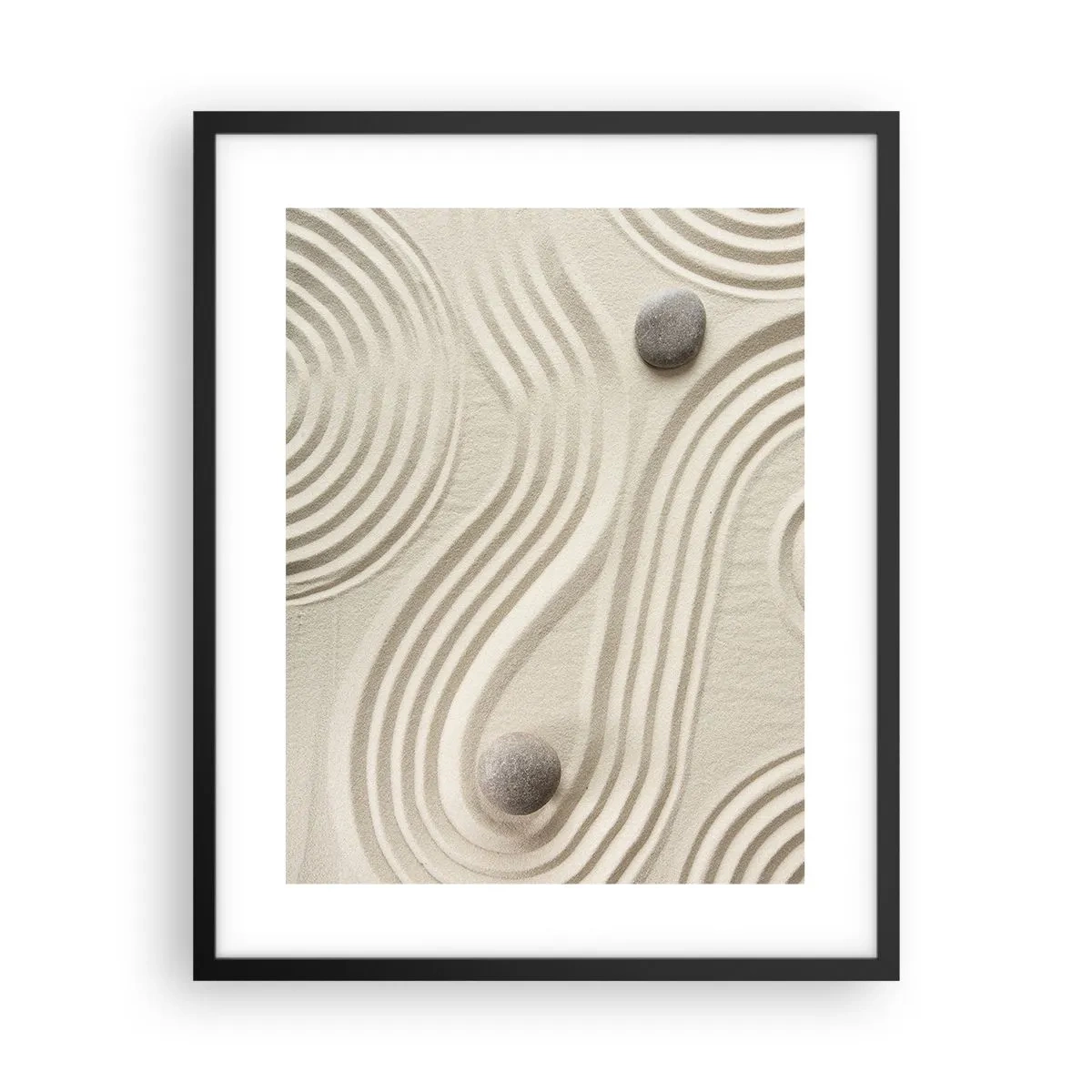 Plakat w czarnej ramie - Dotyk ciepła - 40x50 cm