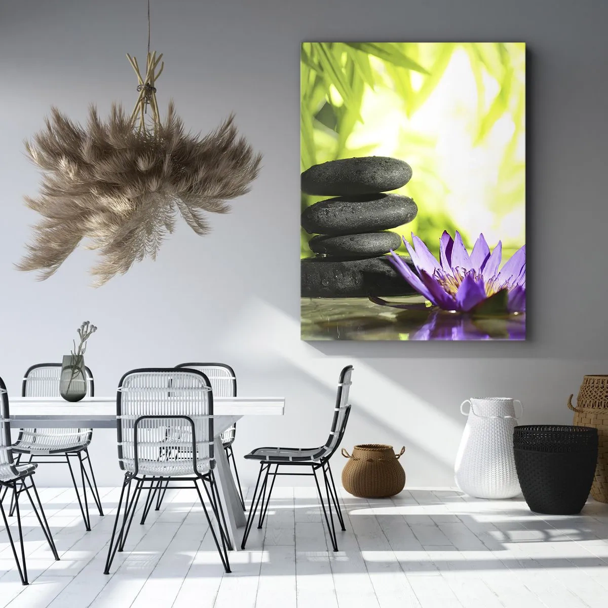 Obraz na płótnie - W bambusowym chruśniaku - 55x100 cm
