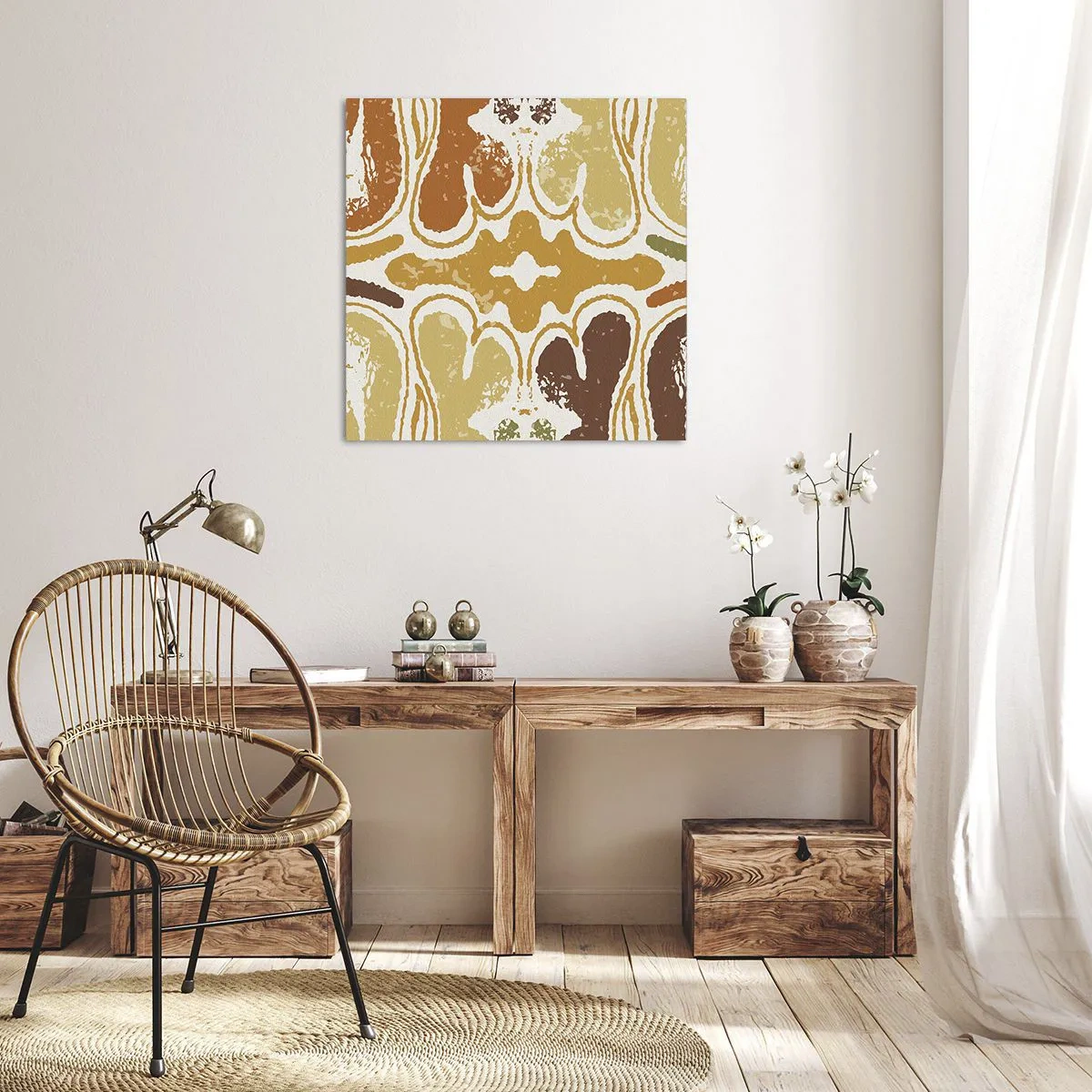 Obraz na płótnie - Abstrakcja sentymentalna - 70x70 cm