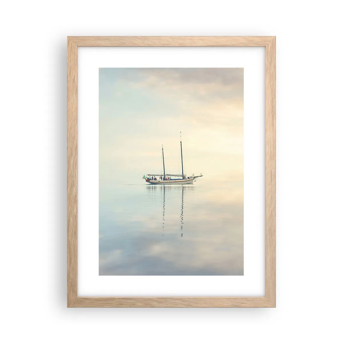 Plakat w ramie jasny dąb - W morzu ciszy - 30x40 cm