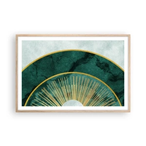 Plakat w ramie jasny dąb - Inny układ słoneczny - 91x61 cm