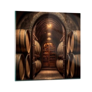 Obraz na szkle - Klimatyczna piwnica - 60x60 cm
