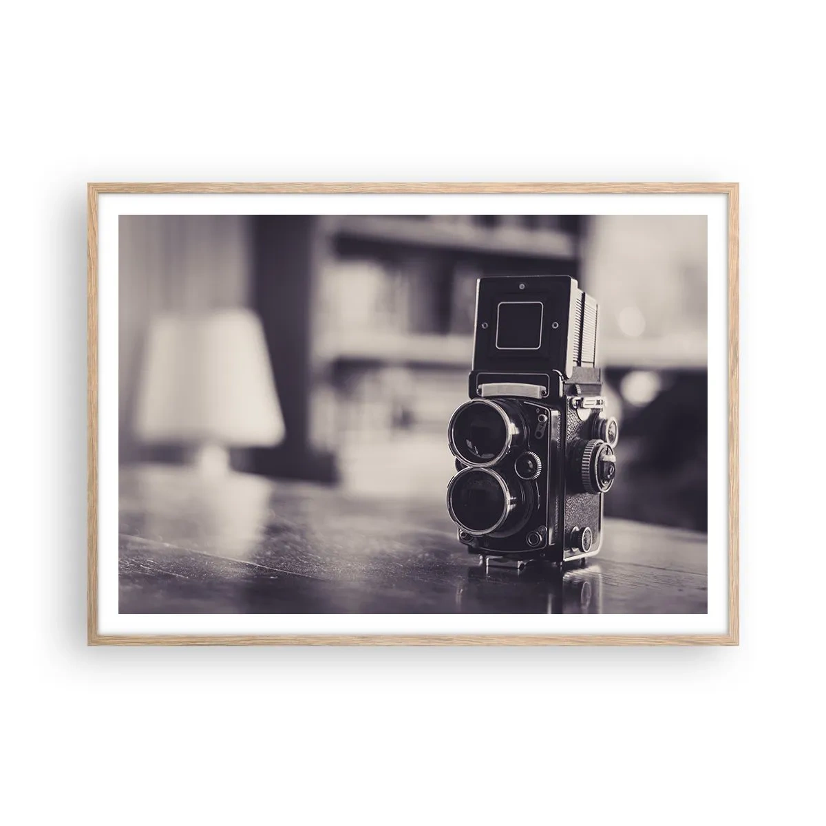 Plakat w ramie jasny dąb - Magia starej fotografii - 100x70 cm