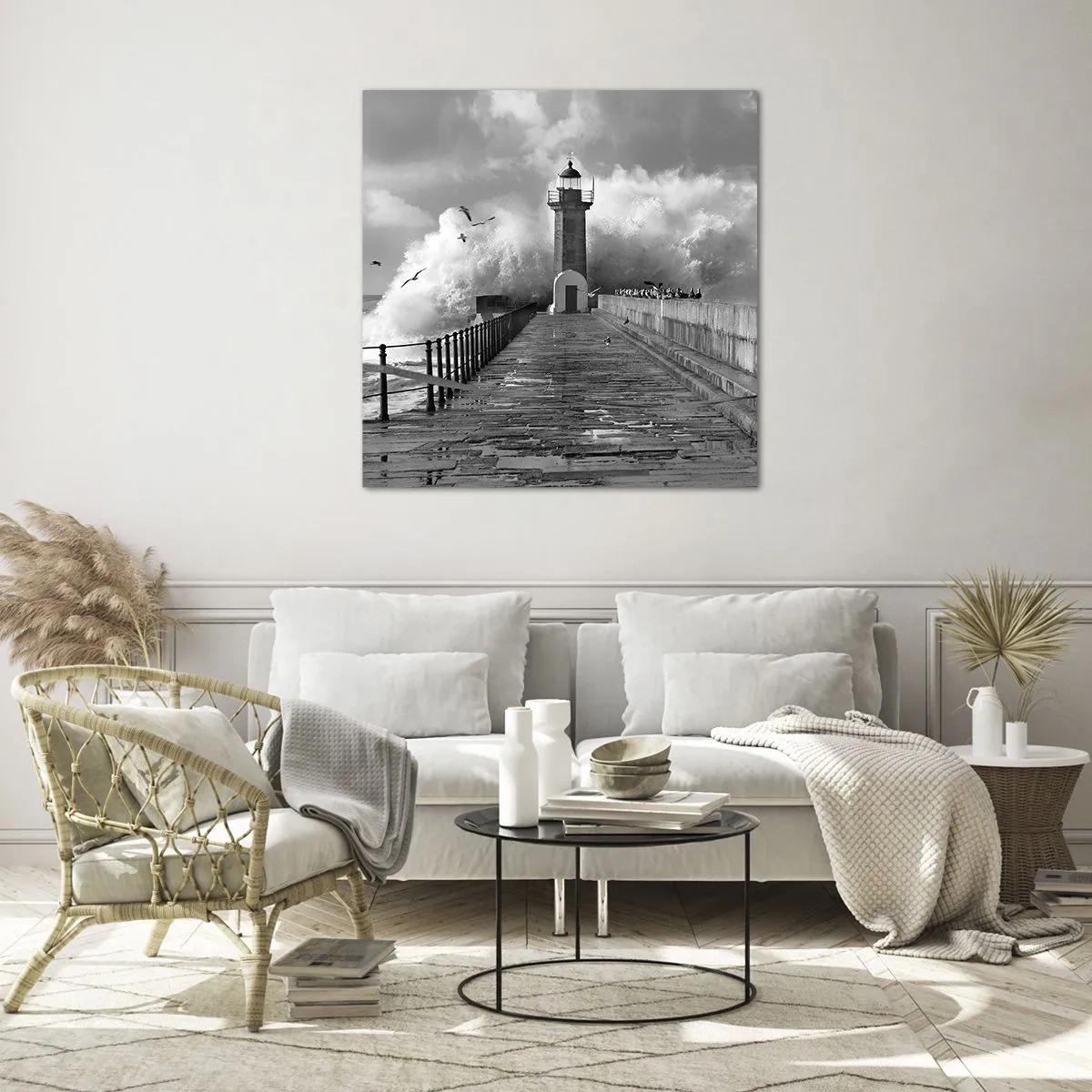 Obraz na szkle - Nieustraszona - 60x60 cm