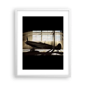 Plakat w białej ramie - Odpoczynek wojownika - 40x50 cm