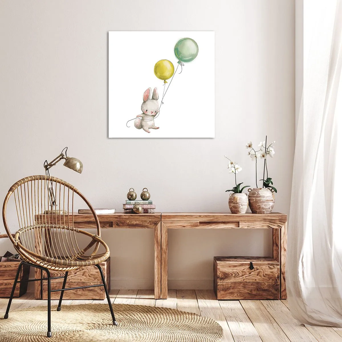 Obraz na płótnie - Też polecę! - 70x70 cm