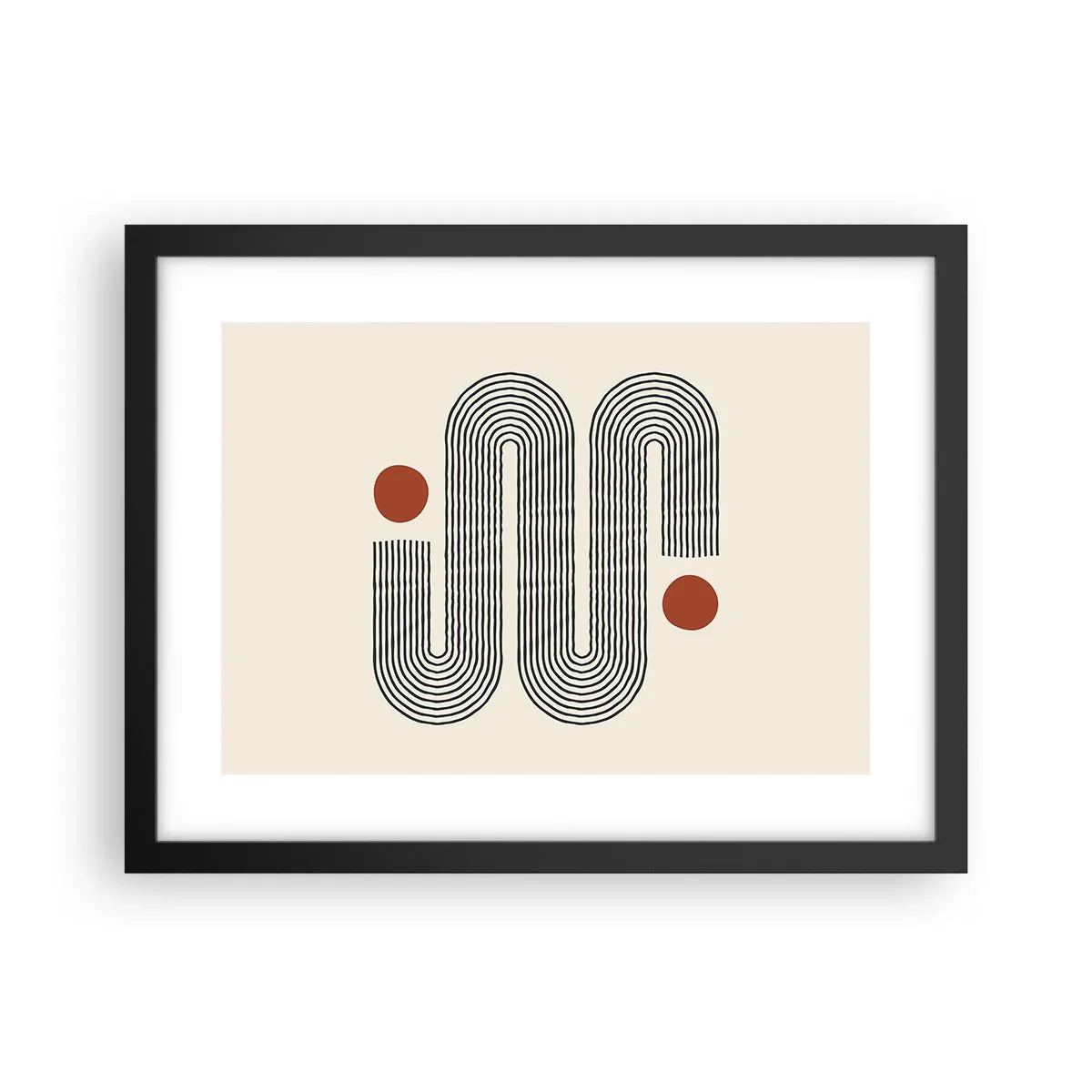 Plakat w czarnej ramie - Od początku do końca - 40x30 cm